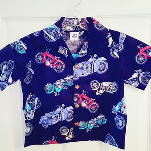 MOTORCYCLE Bowling Shirt Toddler Shirt NWT